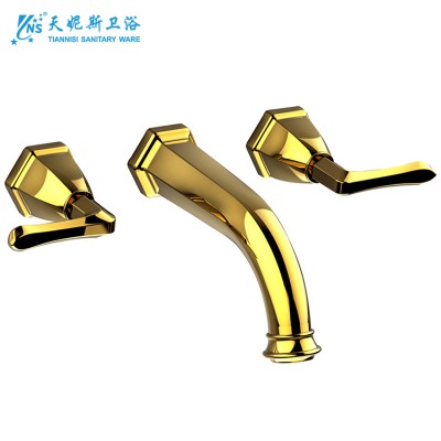 TNS in wall 3 holes bathroom mixer basin tapware handle basin faucet tapware